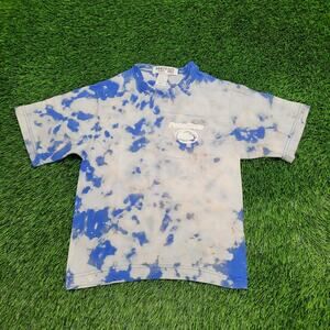 Vintage Penn-State Shirt Womens Small 17x23 Bleached Tie-Dye Made In USA